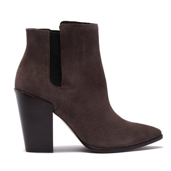 All Saints Shoes - All Saints Senta Chelsea Bootie Suede in Mink Grey